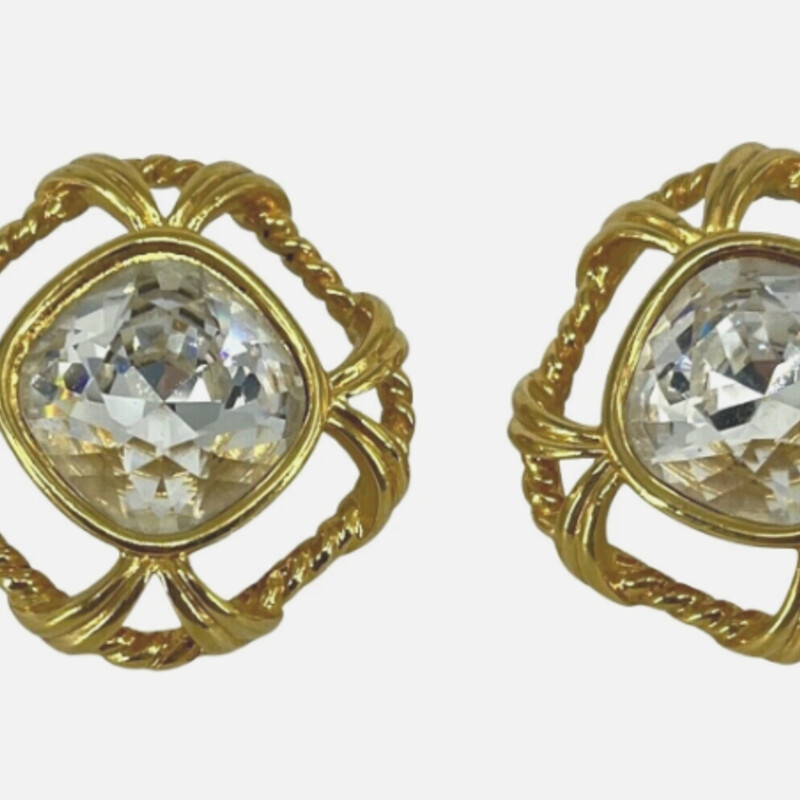 Swarovski Square Earrings