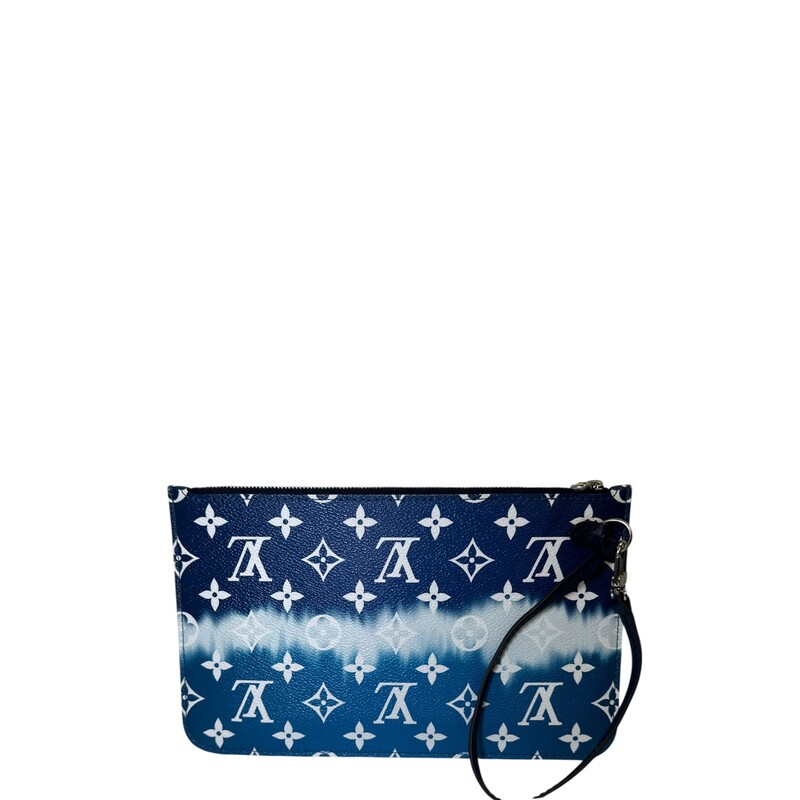 Louis Vuitton Escale Monogram Pouchette<br />
<br />
Date Code:SD2250<br />
<br />
Dimensions: 10 L x 6 H inches<br />
<br />
In very good condition. Some minor marks inside the interior.<br />
<br />
Does not come with the original dust bag or box.