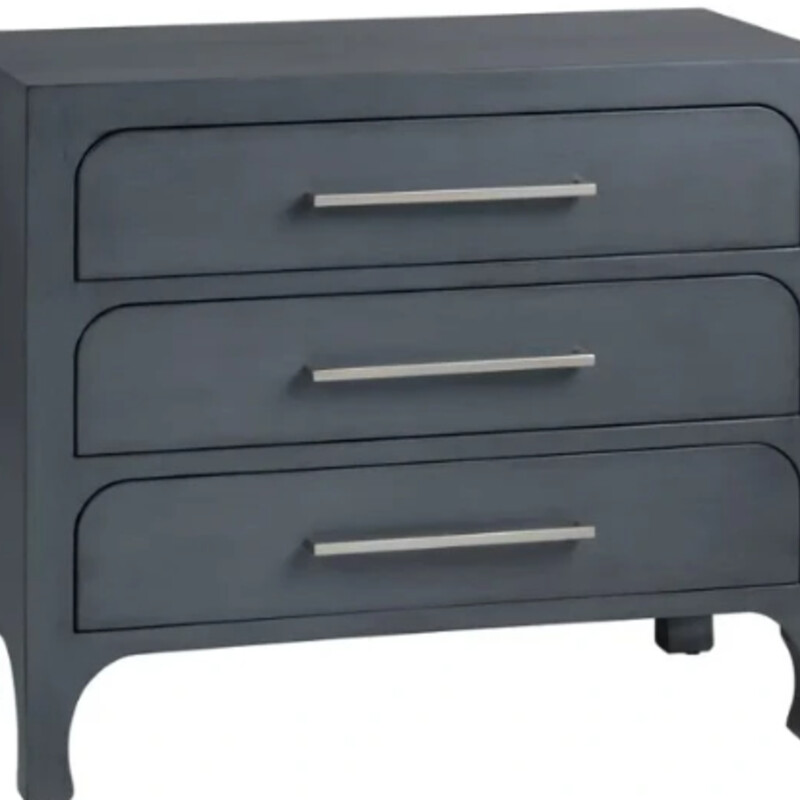 Langford 3 Drawer Chest
Blue Grey
Size: 35x18x30H
Elevate your interior with the bold and stylish Langford 3-drawer chest. Finished in a striking deep blue, this chest combines timeless charm with modern functionality. Its transitional design features clean lines, subtle distressing, and elegant metal hardware, making it a standout accent piece in bedrooms, hallways, or living spaces.
NEW Matching Chest Sold Separately