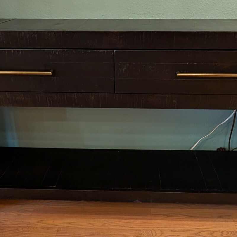 Four Hands Suki Console, Black, 2 Drawer
60 x 14 x 32h