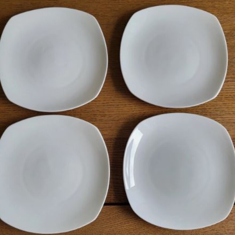 Set of 4 Gorham Boulder Salad Plates
White, Size: 8.5 Diameter
