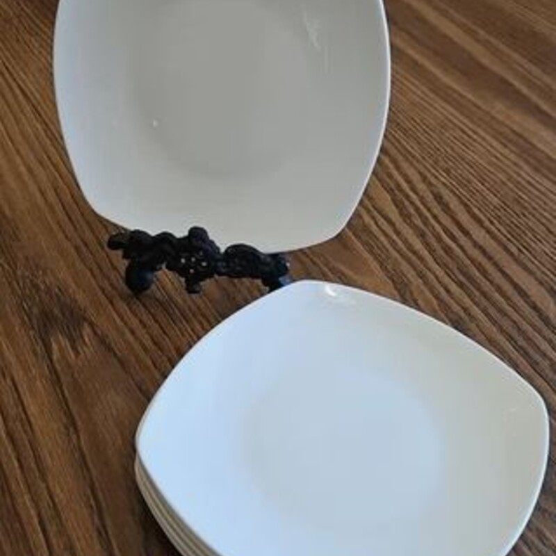 Set of 6 Gorham Boulder Creek App Plates
White, Size: 6.5 Dia