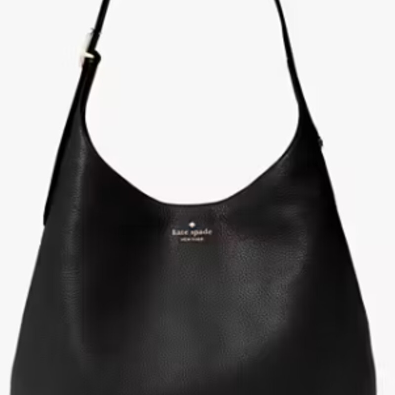Kate Spade Large Shoulder Bag
Black Leather
Size: 14x5x10H
2 Removable Straps
Interior front slip pocket, interior back zip pocket
Snap closure
NEW Retail $459