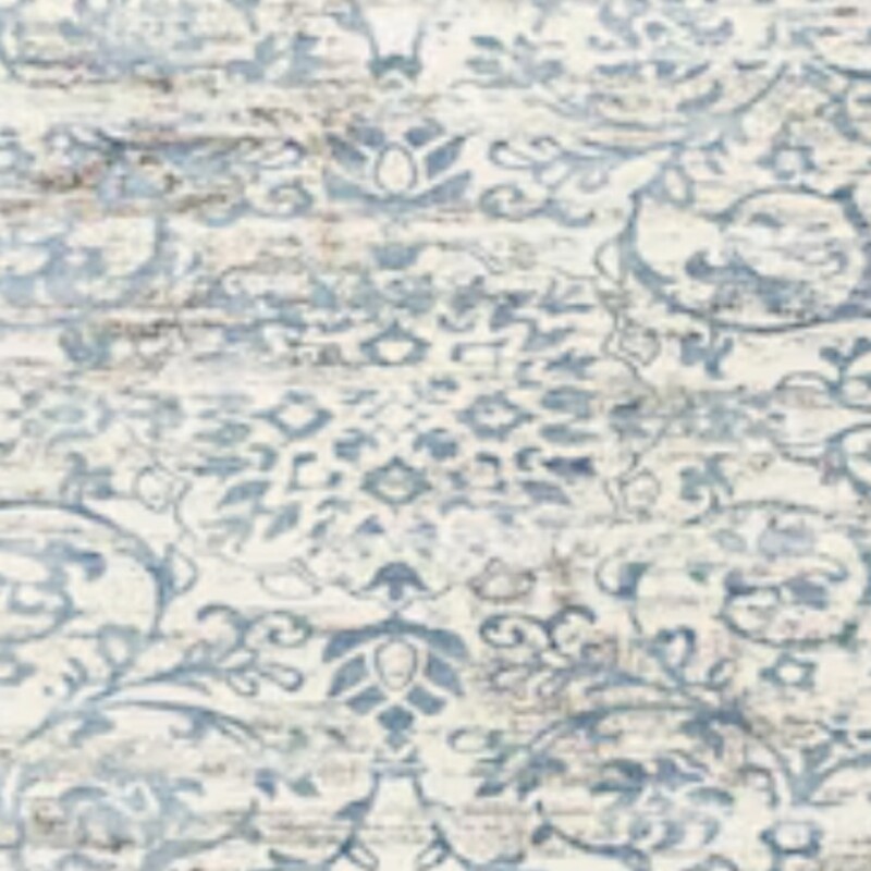 Chloe Polypropylene Rug
Ivory Blue
Size: 5x8