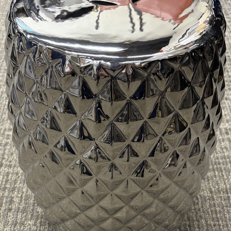 Chrome Garden Stool