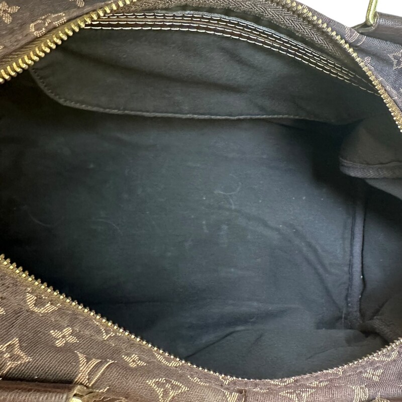Louis Vuittton Mini Lin Brown Canvas Speedy 30<br />
<br />
Date Code:SP0066<br />
<br />
Dimensions: 8.5 H x 11.5 W x 6.5 D inches<br />
<br />
In very good condition. Minor corner wear.<br />
<br />
Does not come with the original dust bag or box.