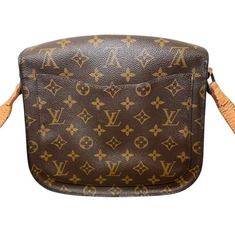 Louis Vuitton Saint Cloud  Monogram GM<br />
<br />
Date Code: TH0931<br />
<br />
Dimnensions:9 W x8.5 H x 2.7D inches<br />
<br />
In good condition. Some water marks on the leather and some interior peeling inside the interior pocket.<br />
<br />
Does not come with the original dust bag or box