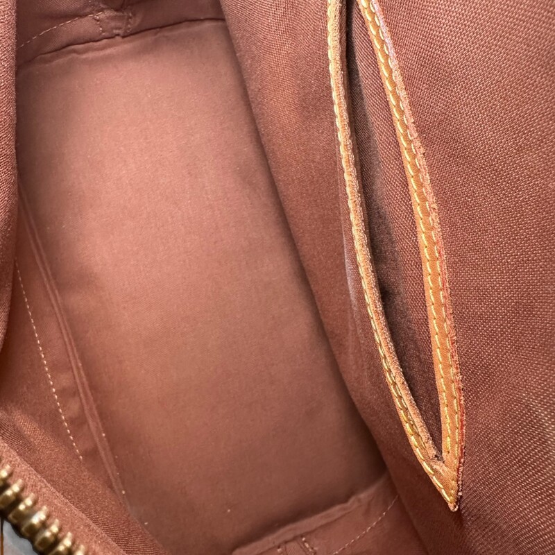 Louis Vuitton Alma Monogram PM<br />
<br />
Date Code:SD0939<br />
<br />
Dimensions: 12L x 9 H x 6 D inches<br />
<br />
In good condition. Some natural patina of the leather. Water marks and sdcratches  on the base of the leather. Some wear on the handles.<br />
<br />
Does not come with original dust bag or box