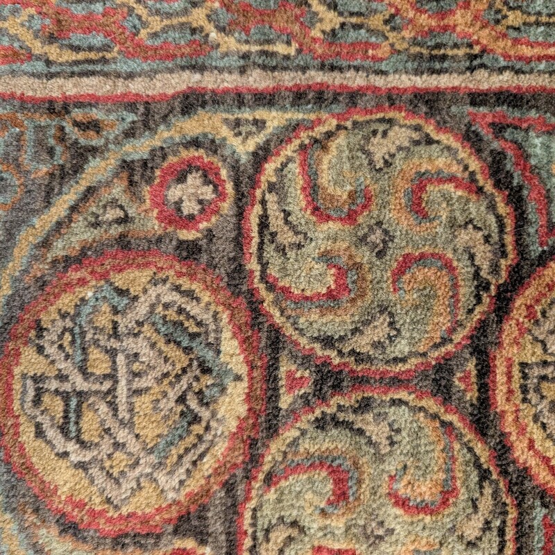 Handknot Wool Rug, Pattern, Size: 3 X 5