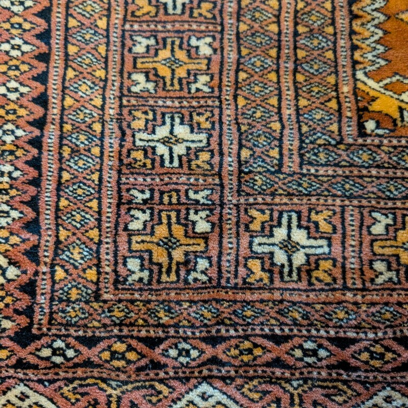 Bokhara Wool Runner, Handknot, Size: 2.8 X 9.8