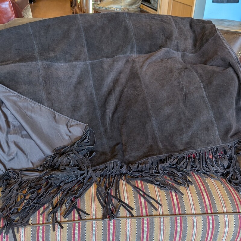 Suede Leather Throw