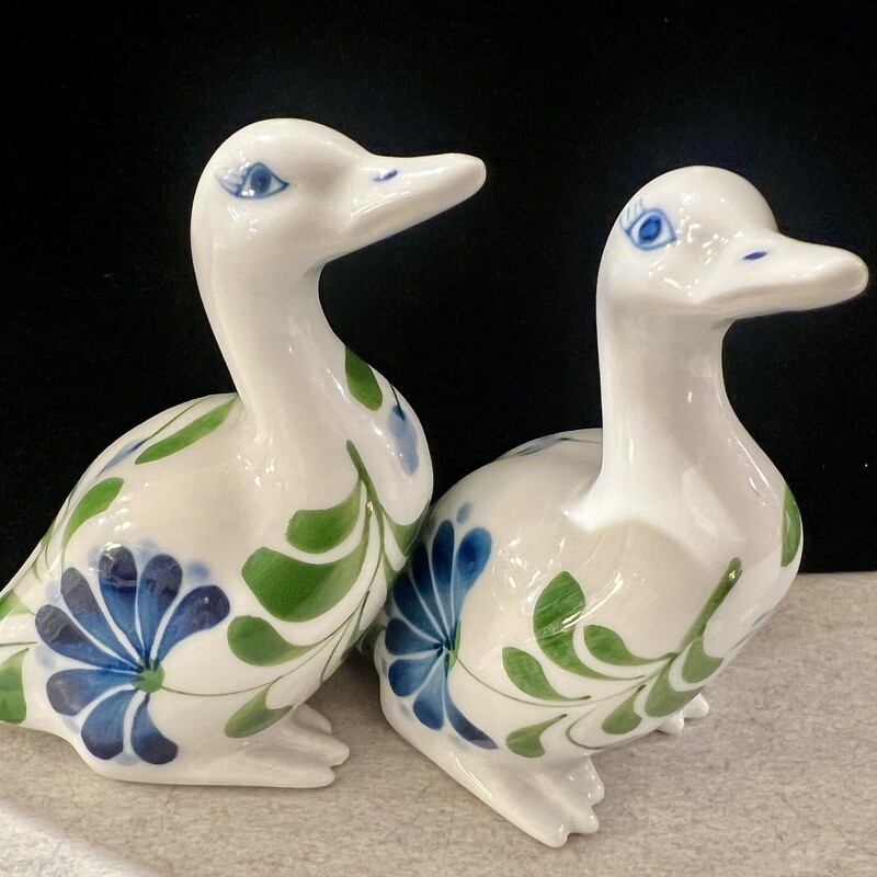 Figurines Dansk Song Duck, White, Size: Pair