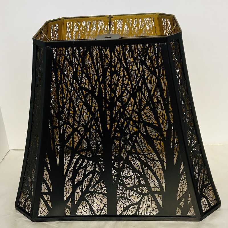 Etched Metal Lamp Shade