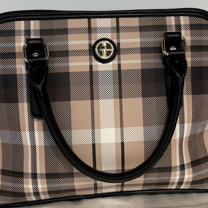 GianiBerniniPlaidSatchel