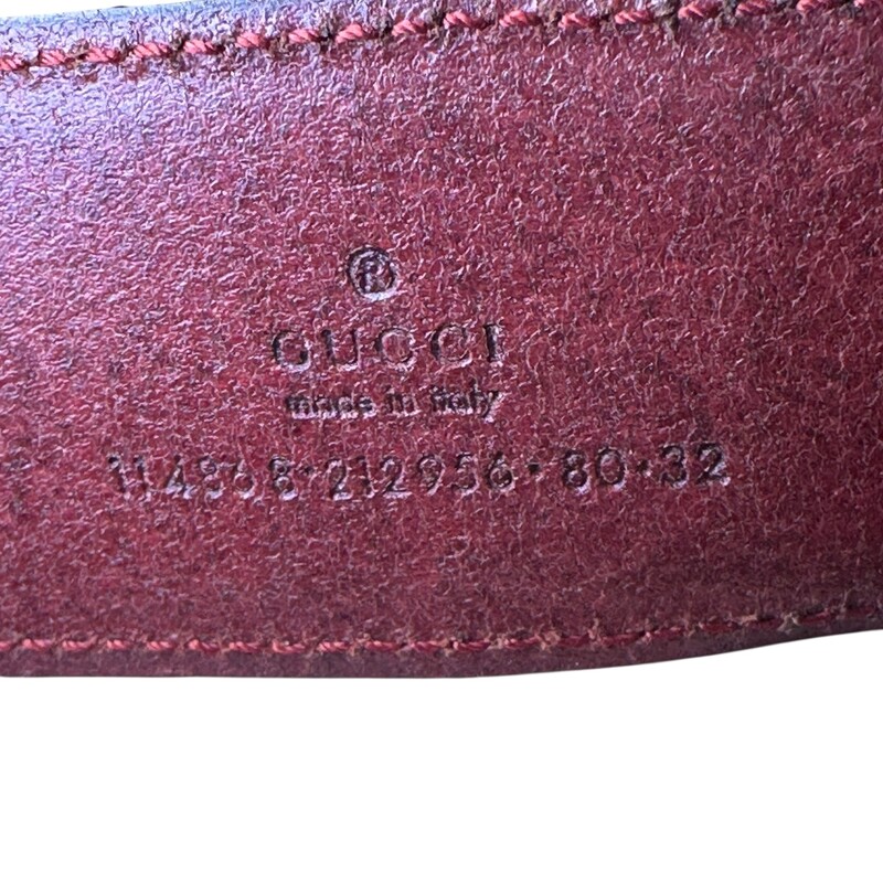 Gucci Bamboo GG Logo Leather Belt<br />
<br />
Size 80<br />
<br />
Style Code:114868.232956<br />
<br />
In good condition. Some creasing of the leather and some hardware scratches.<br />
<br />
Does not come with the original dust bag or box