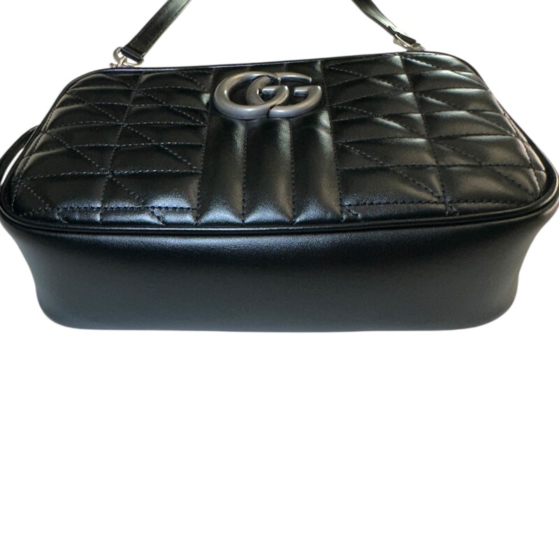 Gucci Matelasse Chain Leather Camera Bag<br />
<br />
Style Code:447632.493075<br />
<br />
Dimensions:9L x 6 H inches<br />
<br />
In excellent condition.<br />
<br />
Comes with the original dust bag and box.