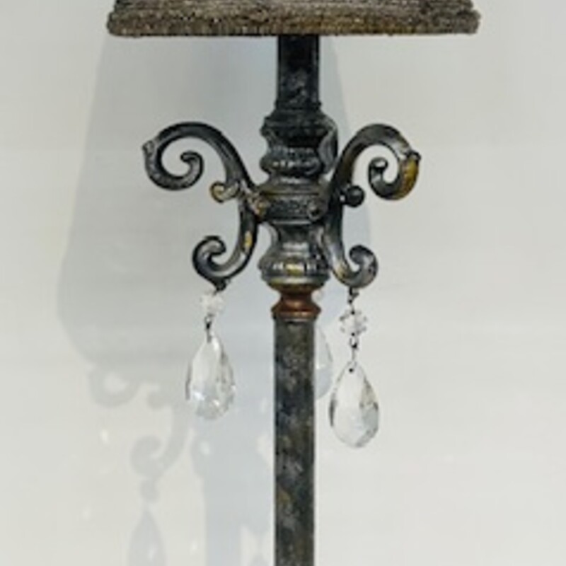 Currey & Co Beaded Jeweled Shade Lamp
Silver Gold Gray Size: 7 x 28H