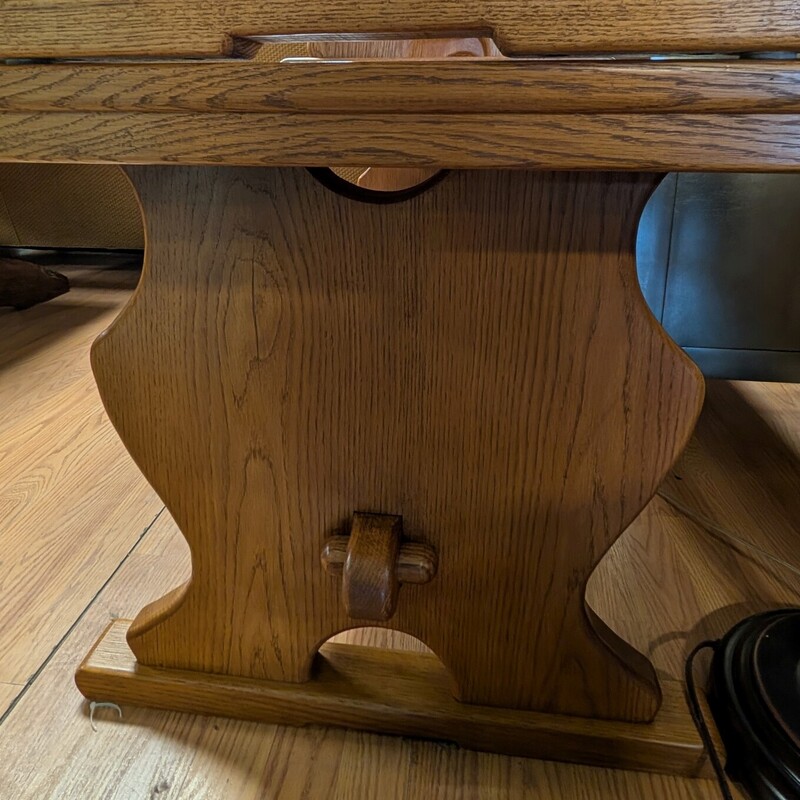 Oak Table Side Coffee, Shelf Below
58w x 24d x 23h