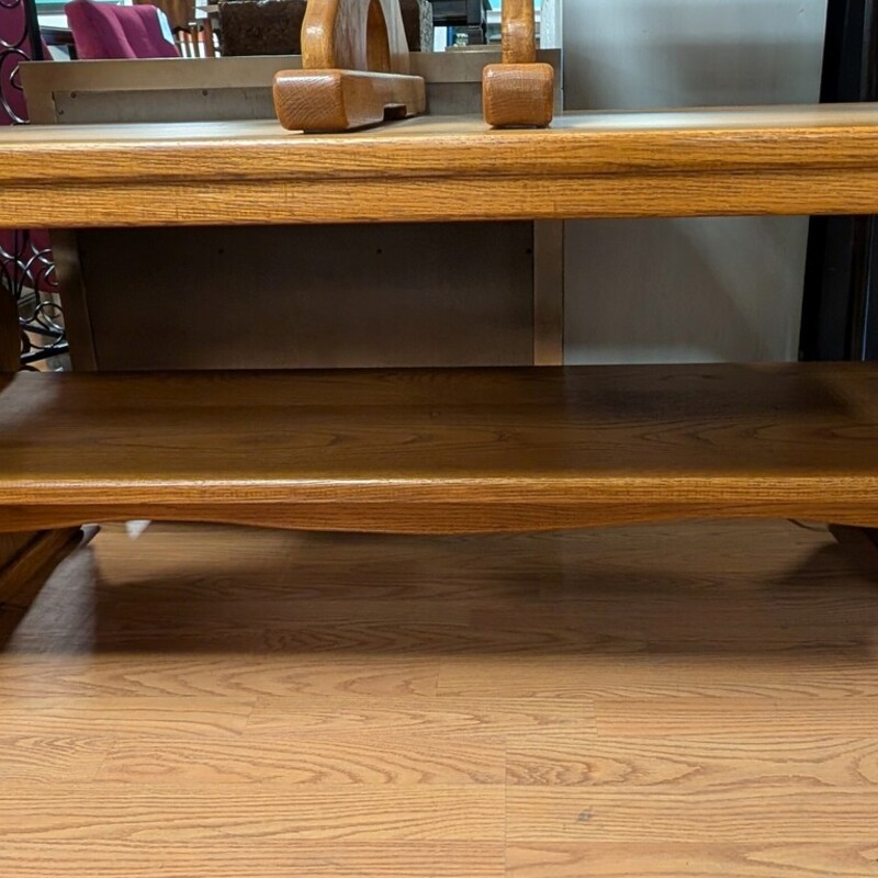Oak Table Side Coffee