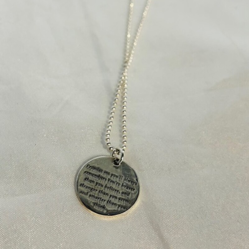 925 CRobin Quote Necklace