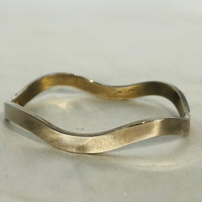 925 Mex Wavy Hinge Cuff