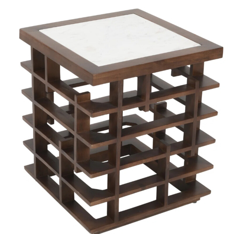 Geometric Marble Table
White Marble Top on Brown Mango Wood
Size: 20x20x24H
NEW Retail $460
Matching Geometric Marble Table Sold Separately