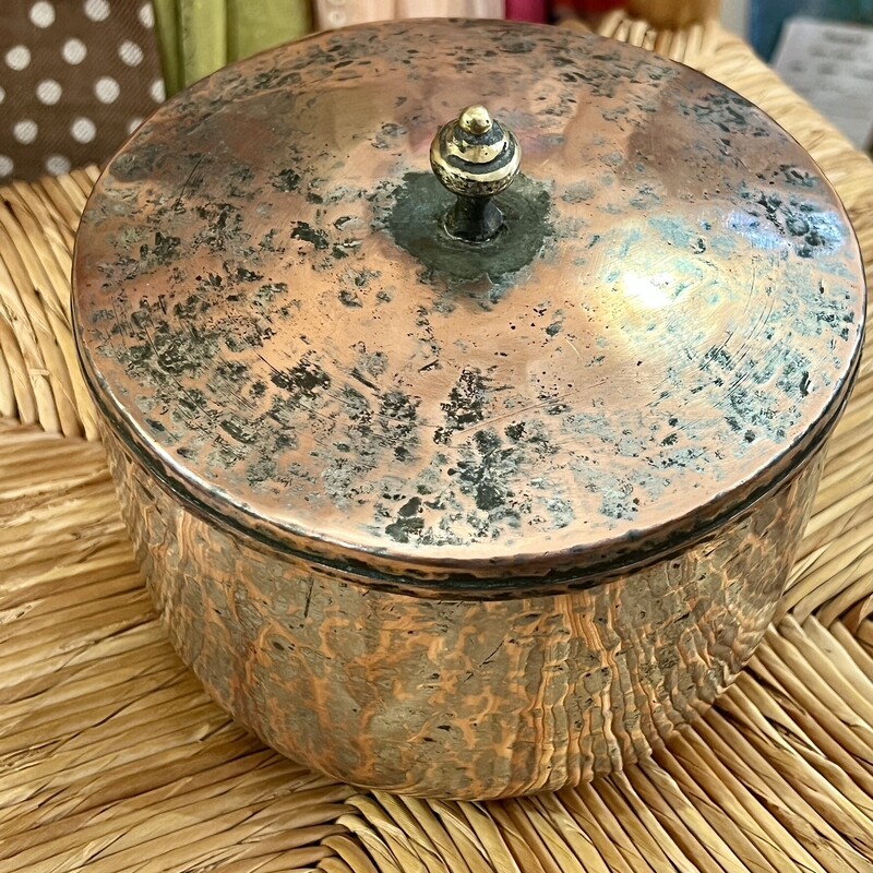 Pot Covered Turkish, Copper, Size: 2 Piece