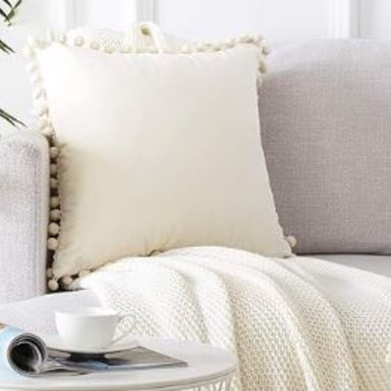 Pom Pom Velvet Down Pillo