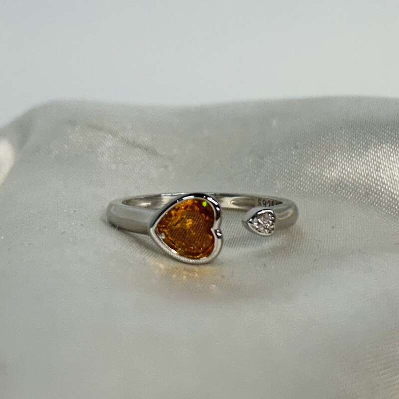 925 Heart Wrap Ring