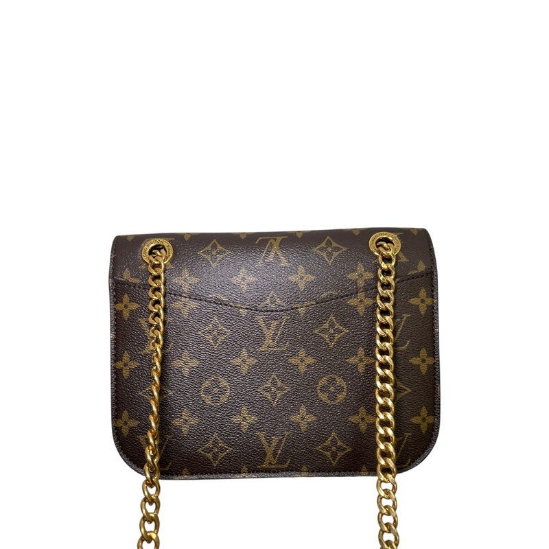 Louis Vuitton Passy Monogram Handbag<br />
<br />
Chipped<br />
<br />
Dimesnions:<br />
Base length: 8.75 in<br />
Height: 7.00 in<br />
Width: 3.00 in<br />
Drop: 10.50 in<br />
Drop: 20.00 in<br />
<br />
In excellent condition.<br />
<br />
Comes with the original dust bag and box.