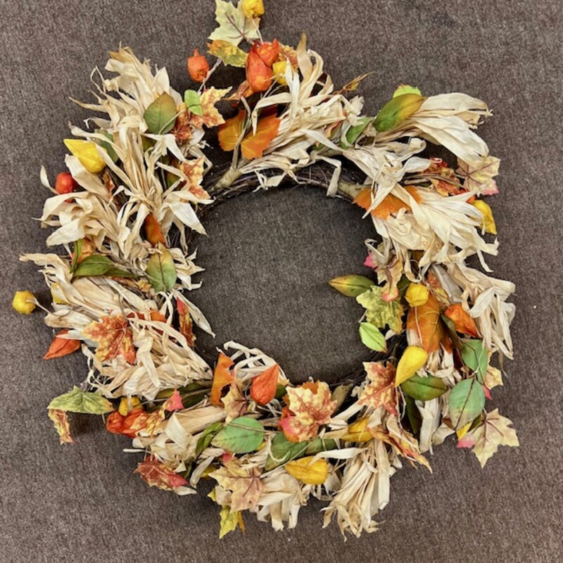 Fall Husk Leaf Wreath