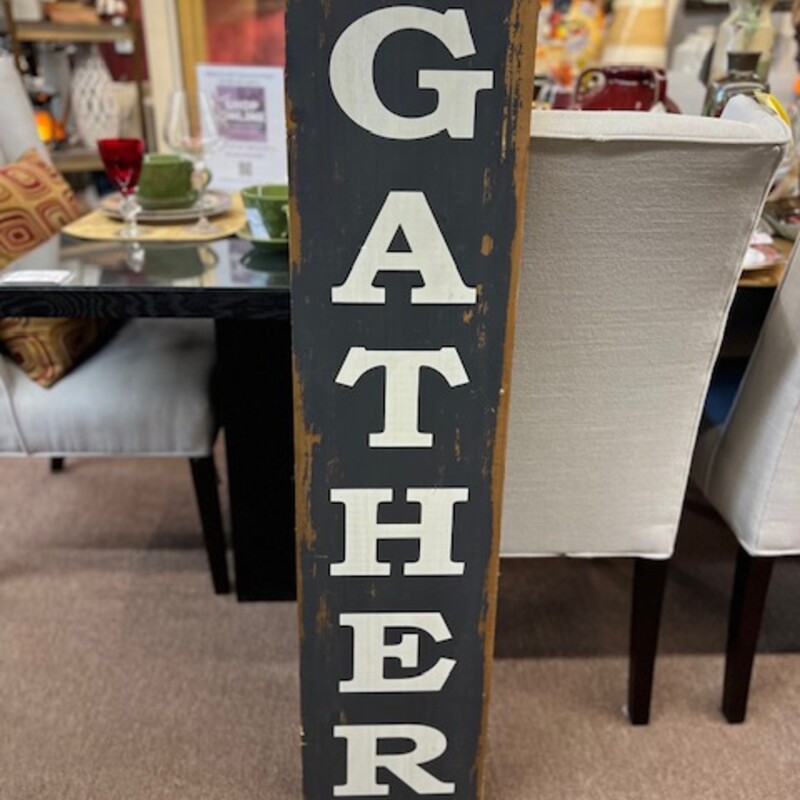 Gather Wood Sign