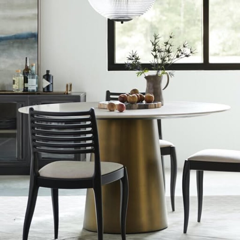 Arhaus Julia Stone Top Dining Table
White Marble Bronze Base
Size: 60 x 30H
Retails: $4000+
As Is - minor surface blemishes
The Julia 60 Dining Table by Arhaus is a stunning blend of timeless elegance and modern craftsmanship. Featuring a beautifully honed stone top paired with a sculptural, hand-finished base, it brings sophistication and durability to any dining space. Perfectly sized for gathering with family or friends, this table makes every meal feel like a special occasion.