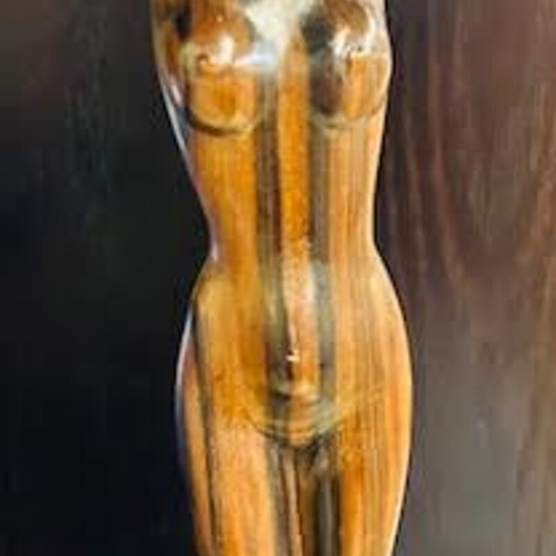 Wood Carved Asian Woman