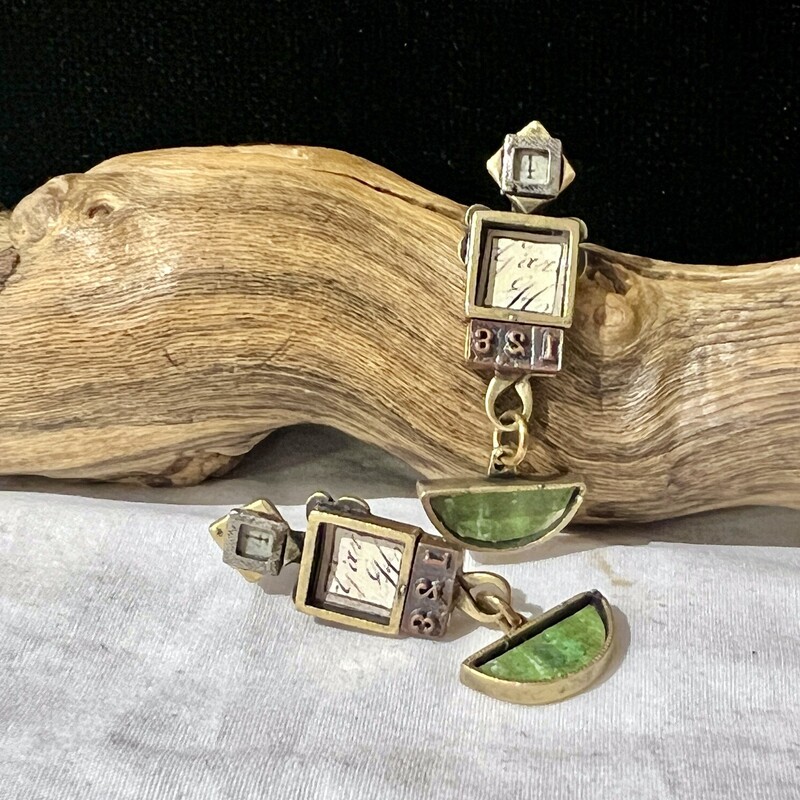 1-2-3 dangle earrings