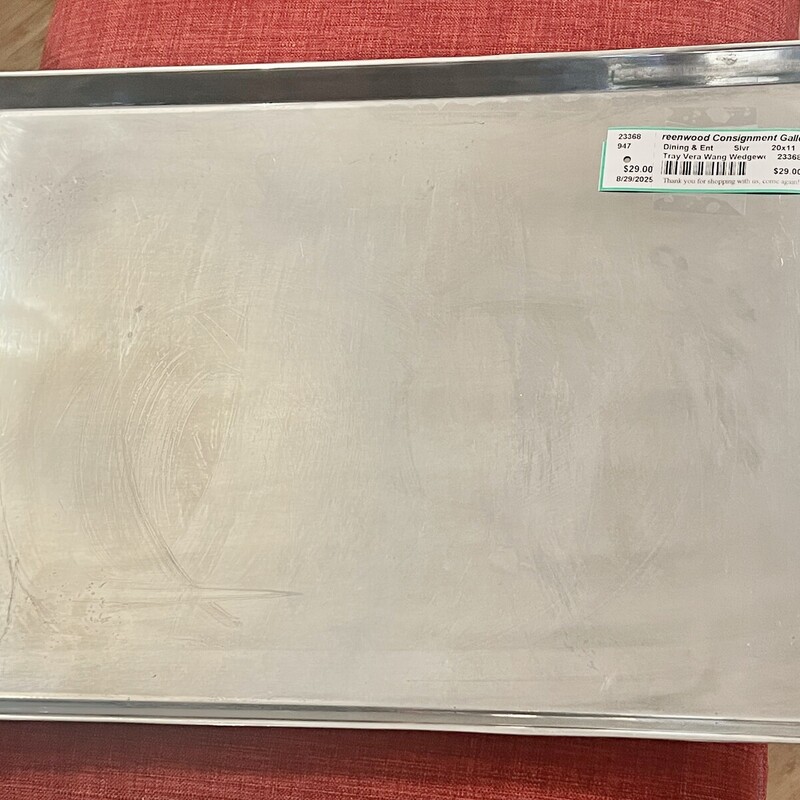 Tray Vera Wang Wedgewood, Slvr, Size: 20x11