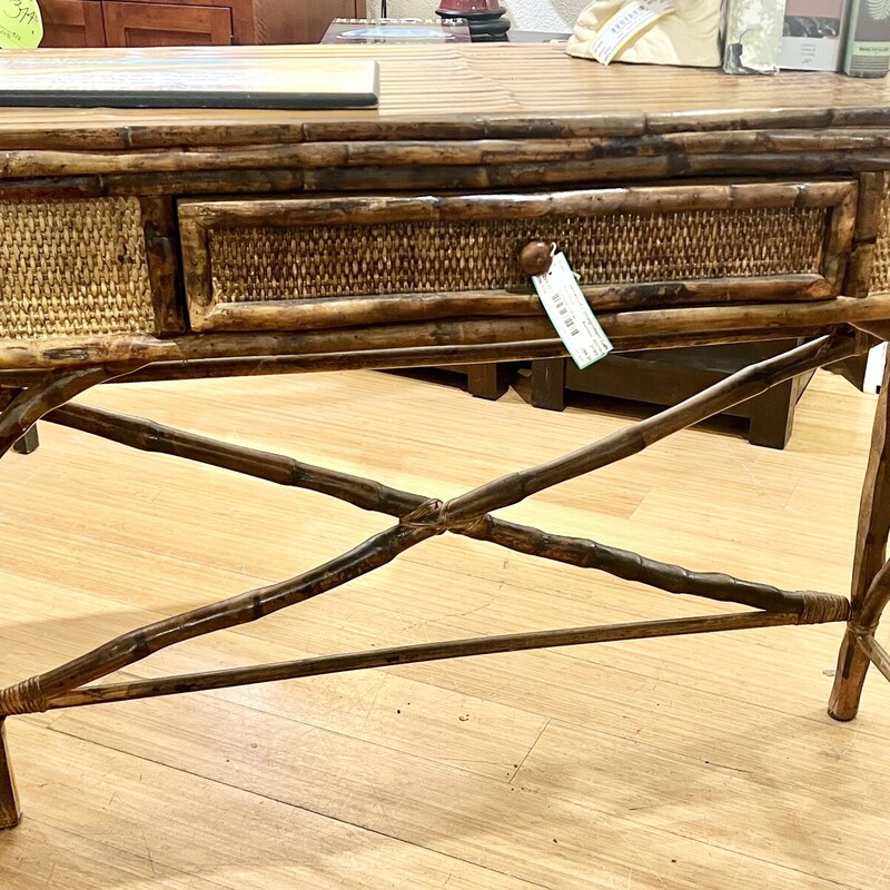 Bamboo 1 drawer Console
Size: 42x14x32