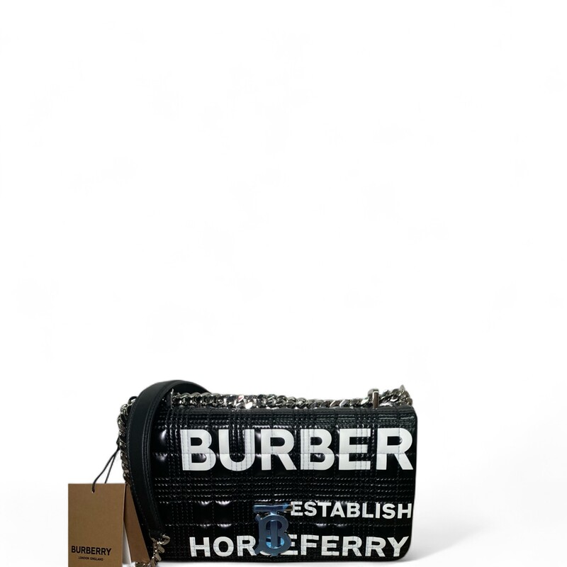 Burberry Black Lola Quilted Chain Bag

Serial Code:ITPELMA526PRA

Dimensions: 5.5 H x 9 L inhes

In excellent condition. Like new.

Comes with the original dust bag and box.