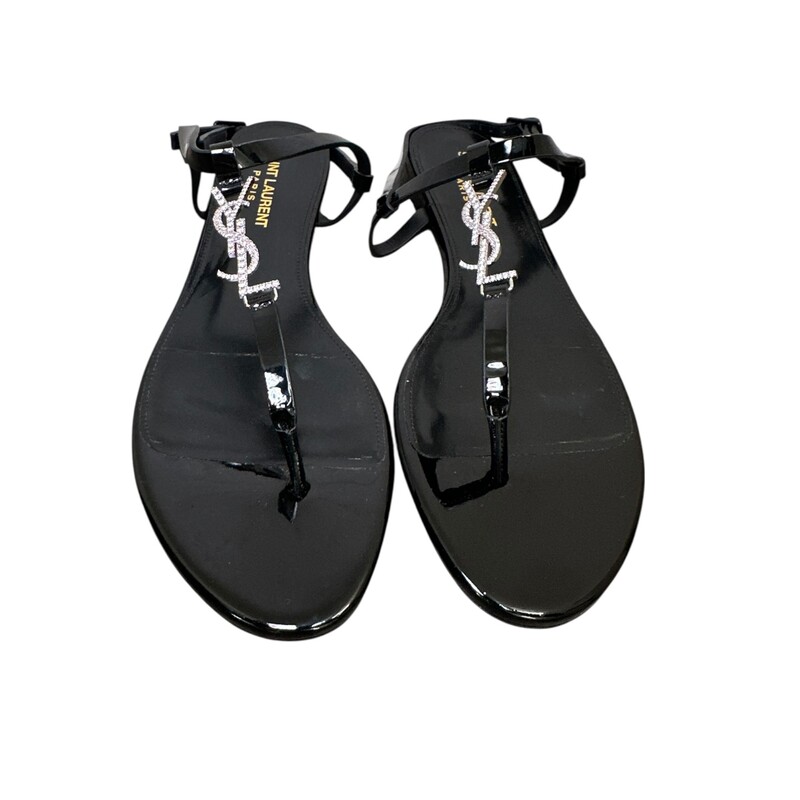 Cassandra YSL Strass Medallion Flat  Sequin Sandals

Style Code:SL 716411

In very good condition.Minor marks on the bottom of the shoes. Slight kink in the straps .

Does not comes with the original dust bag or  box.