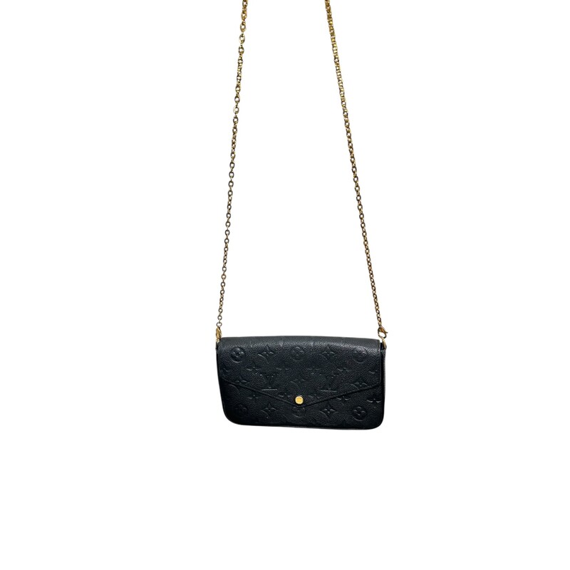 Louis Vuitton Felicie Empriente With Inserts Bag<br />
<br />
Date Code: SD0169<br />
<br />
Dimensions:8L x 5 H inches<br />
<br />
In very good condition. Some interior marks.<br />
<br />
Comes with the original dust bag and box.