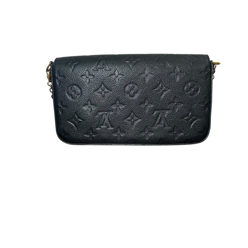 Louis Vuitton Felicie Empriente With Inserts Bag<br />
<br />
Date Code: SD0169<br />
<br />
Dimensions:8L x 5 H inches<br />
<br />
In very good condition. Some interior marks.<br />
<br />
Comes with the original dust bag and box.