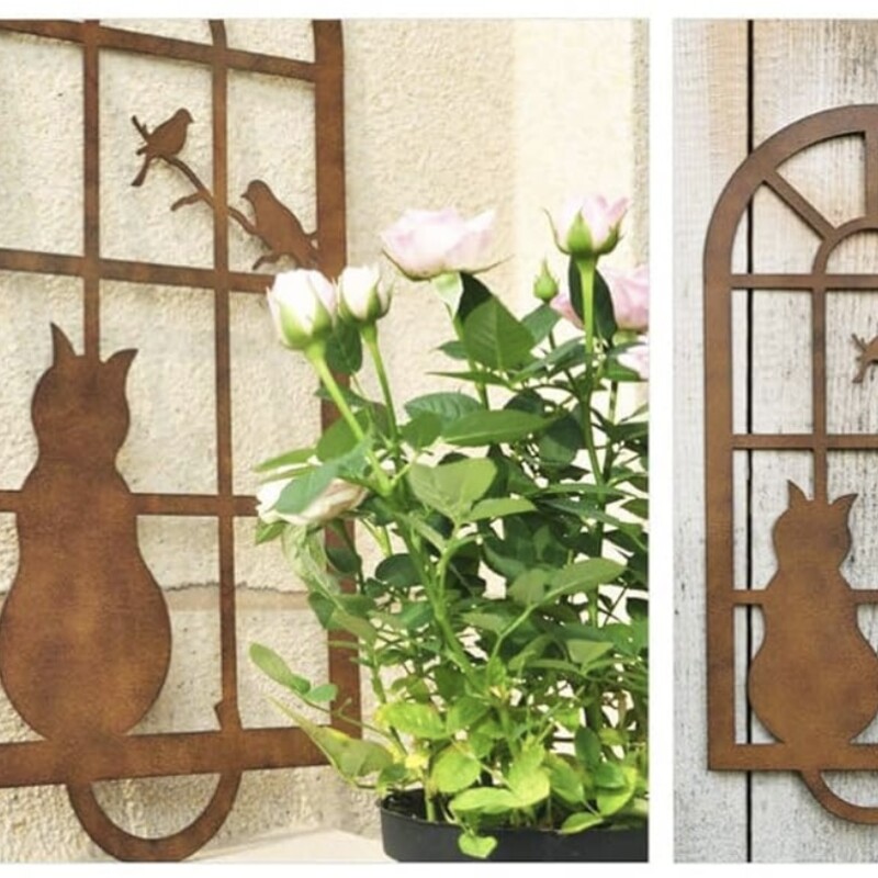 Metal Cat Arch Window