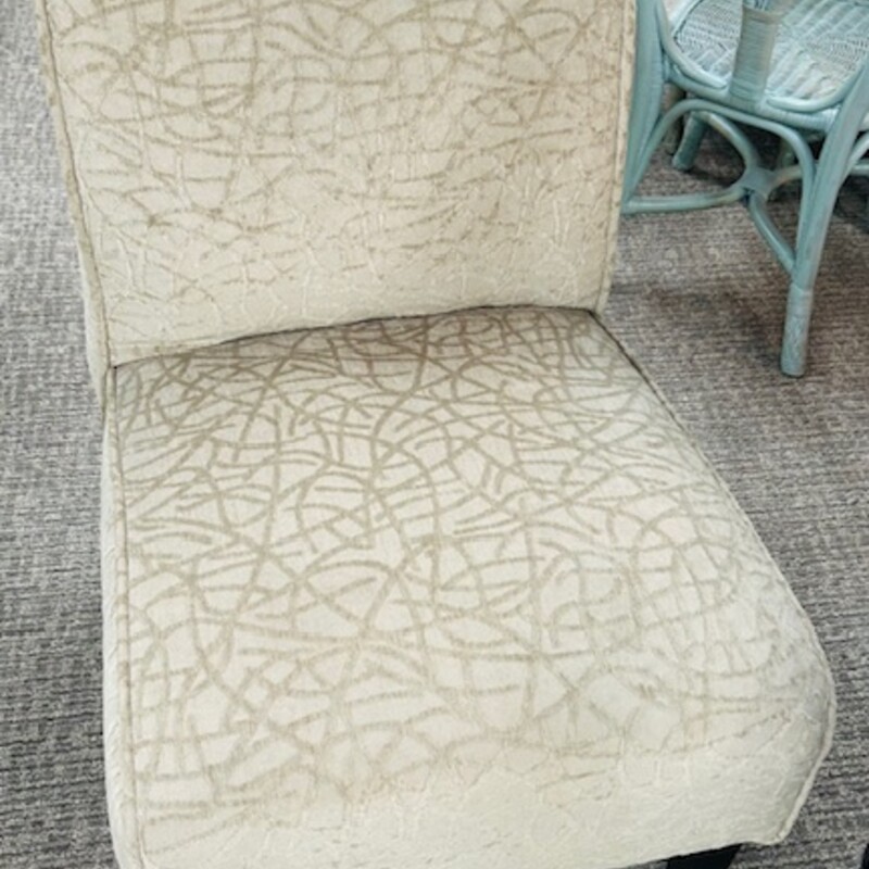 SwirlFabric Armless Chair