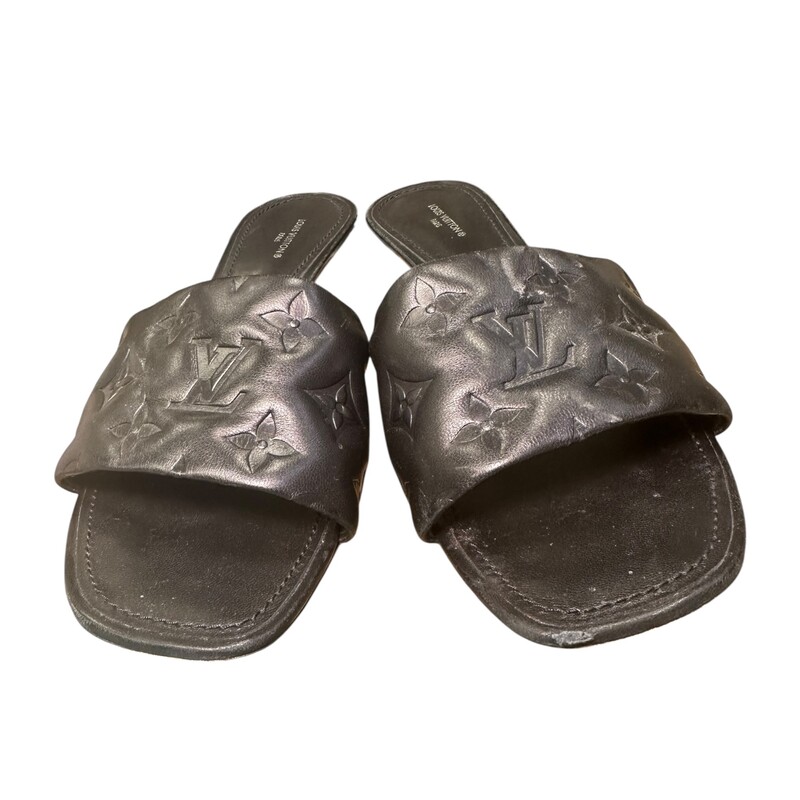 Louis Vuitton Revival Mules Black

Size: 41

Code: SW1201

In good condition. Wear to the back of the heels leather. And wear to the front of the heels.

Does not come with the original dust bag or box.