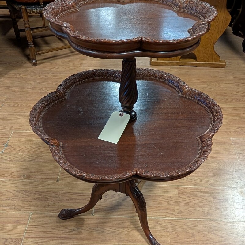 2 Tier Wood Traditional