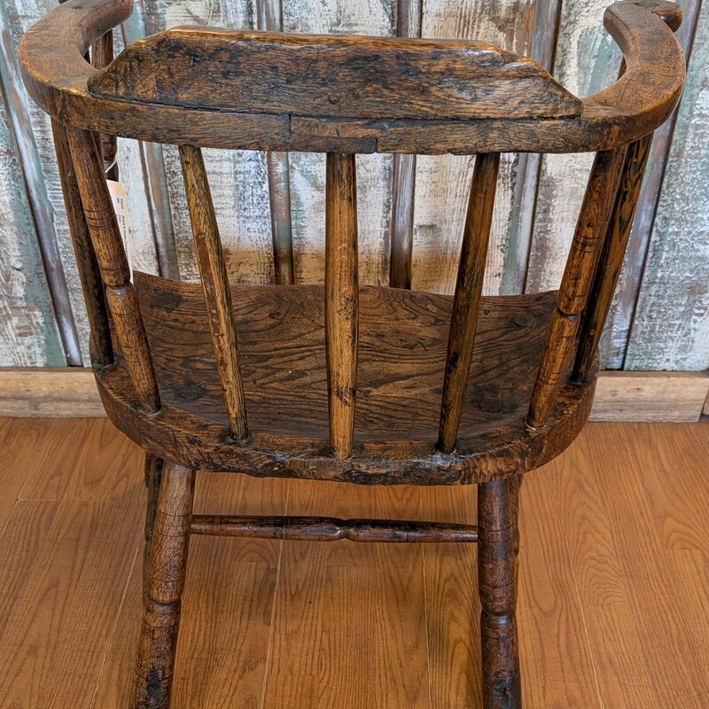Antique Windsor Primitive Chair, Ash/Elm, Welsh
24w x 14d x 29h