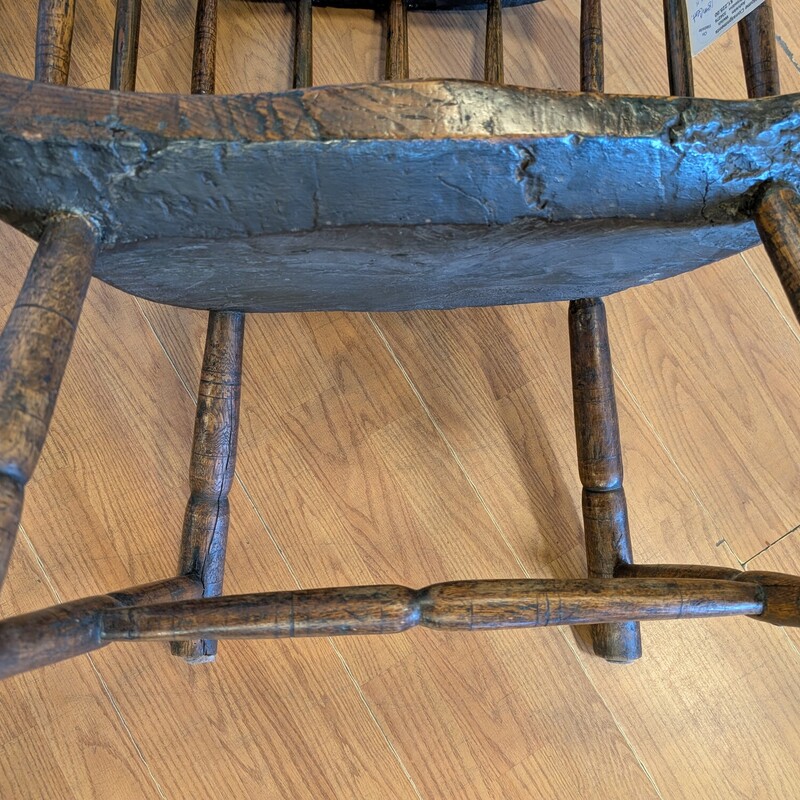 Antique Windsor Primitive Chair, Ash/Elm, Welsh
24w x 14d x 29h