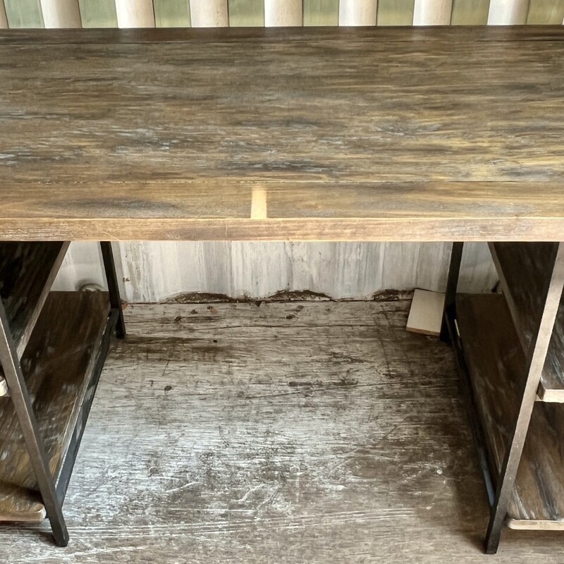 Desk Rustic, Wood, Size: 60x28x30