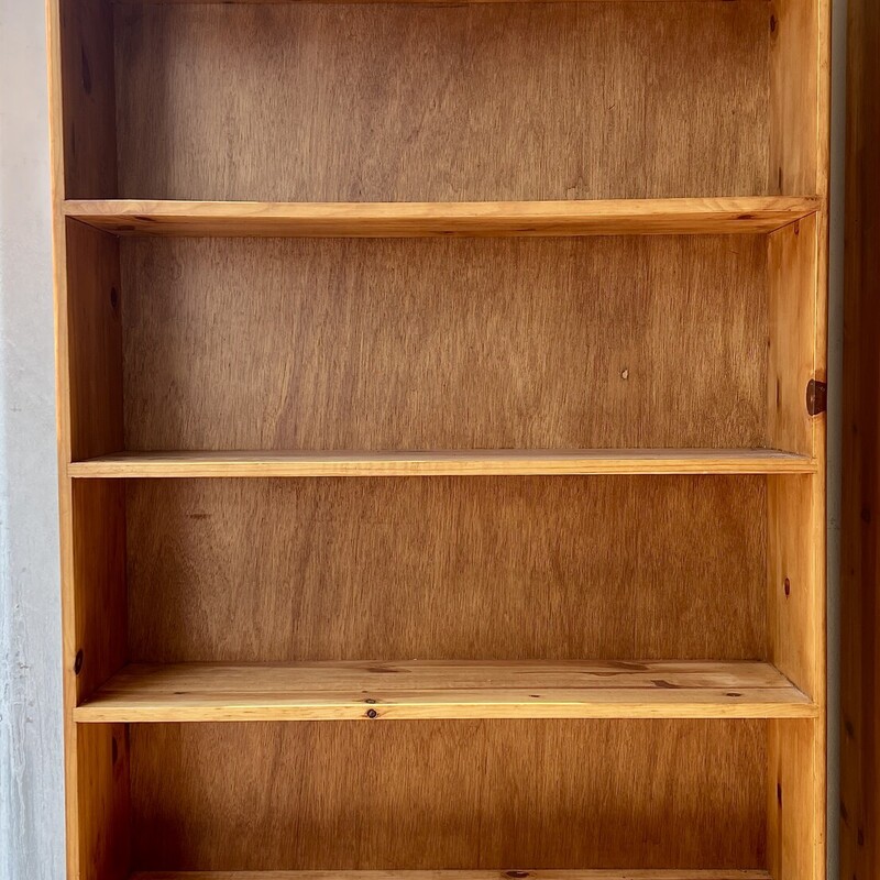 Bookshelf 5 Shelves, Wood, Size: 35x10x72