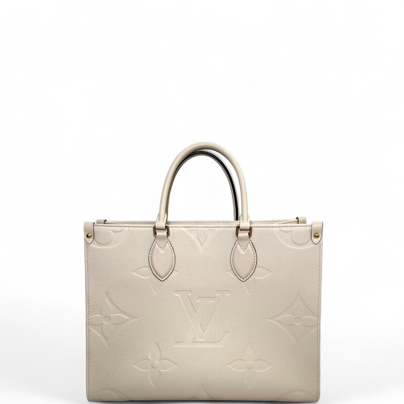 Louis Vuitton OnTheGo White Empreinte leather

Date Code: Mircochip

Dimensions:13.8 x 10.6 x 5.5 inches
                         (Length x Height x Width)

In very good condition. Like new.

Does not come with the original dust bag or box.